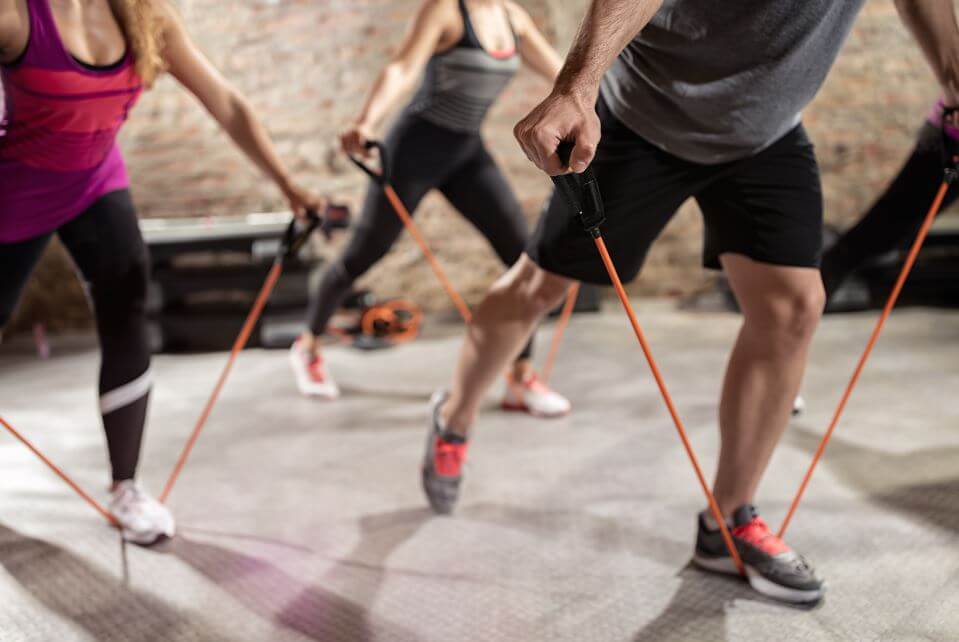 Elastique pour les bras.