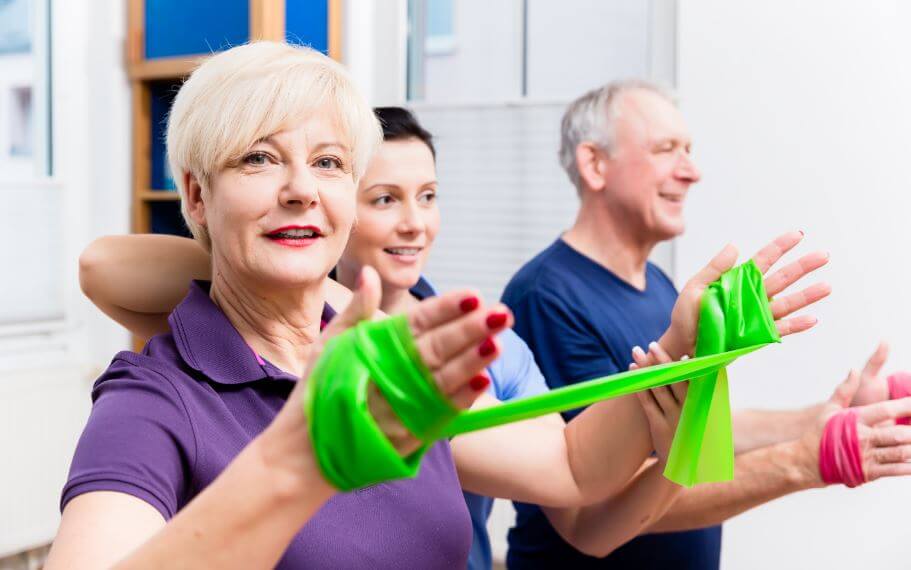 élastique pour les triceps.