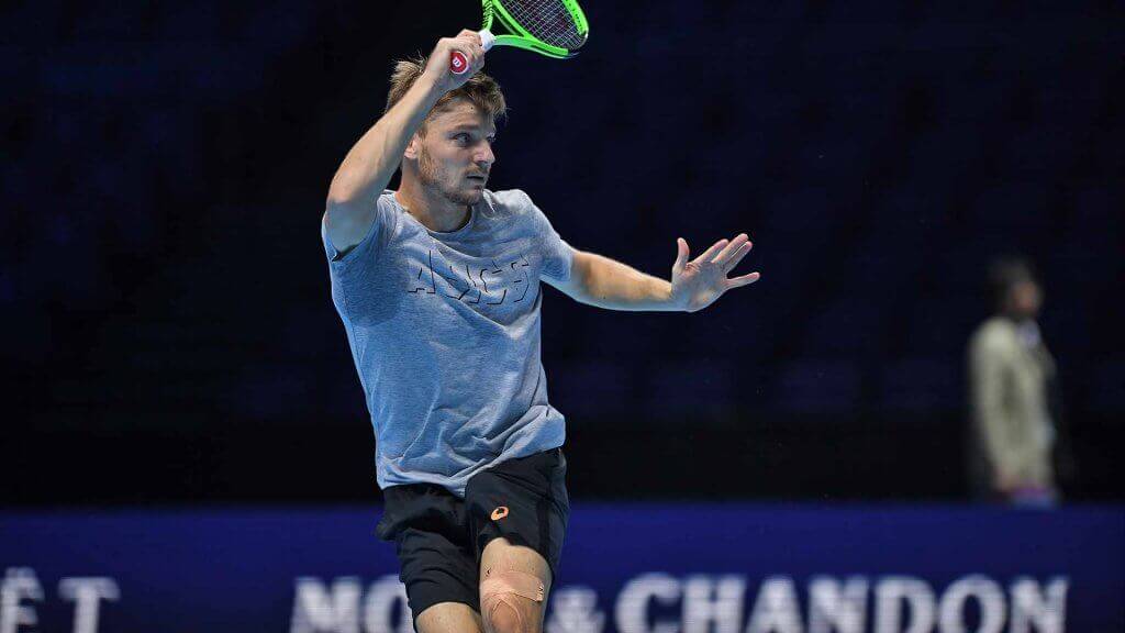 Le jeu de tennis de David Goffin.