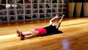 Abdominaux avec étirements.