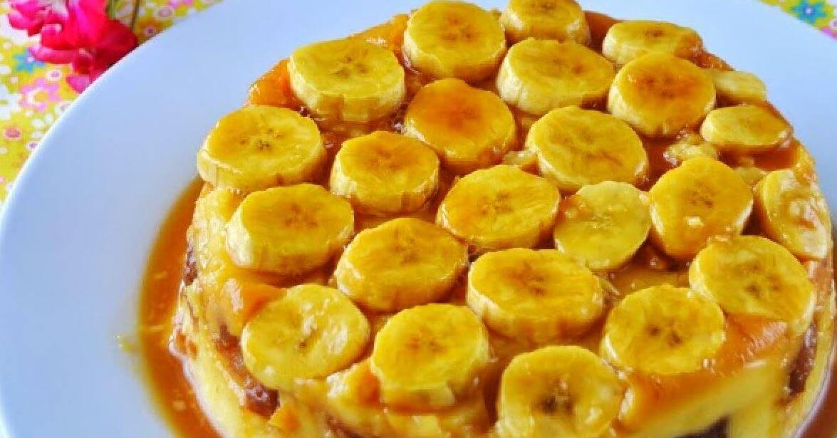 Flan à la banane.