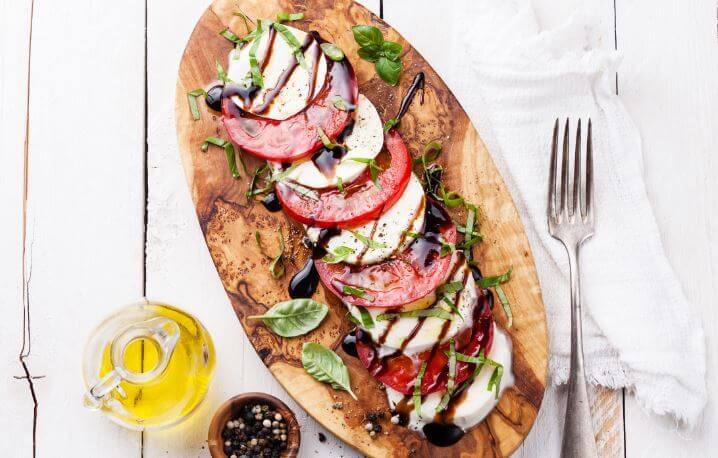 Recette de la salade Caprese.