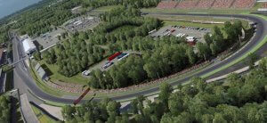 Le circuit F1 de Monza en Italie.