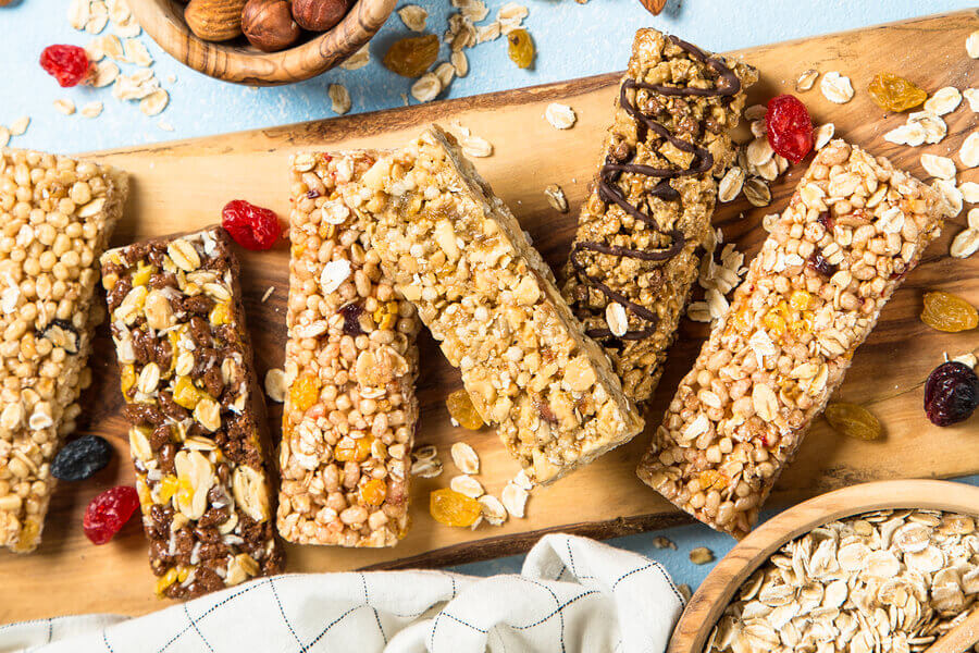 Recettes de barres protéinées pré-entraînement