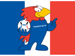 Footix, parmi les mascottes du football