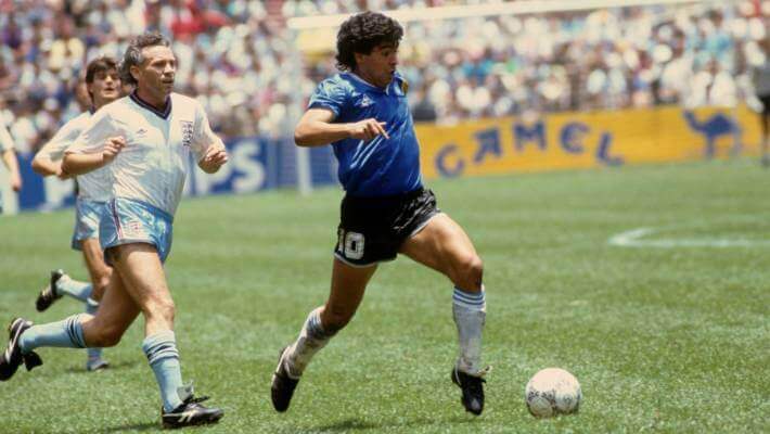 Diego Maradona en 1986