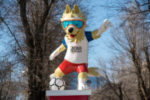 Les mascottes des Coupes du monde de football