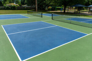 Terrains de pickleball.