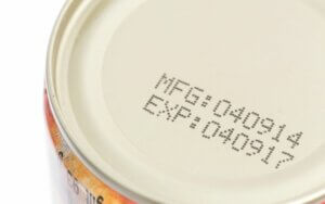 Date de péremption d'un aliment.