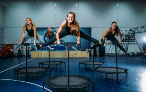 Les exercices de trampoline