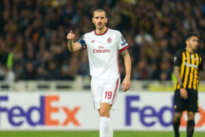 Giorgio Chiellini sur la pelouse d'un stade