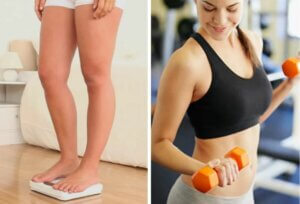 Une femme qui veut perdre du poids.