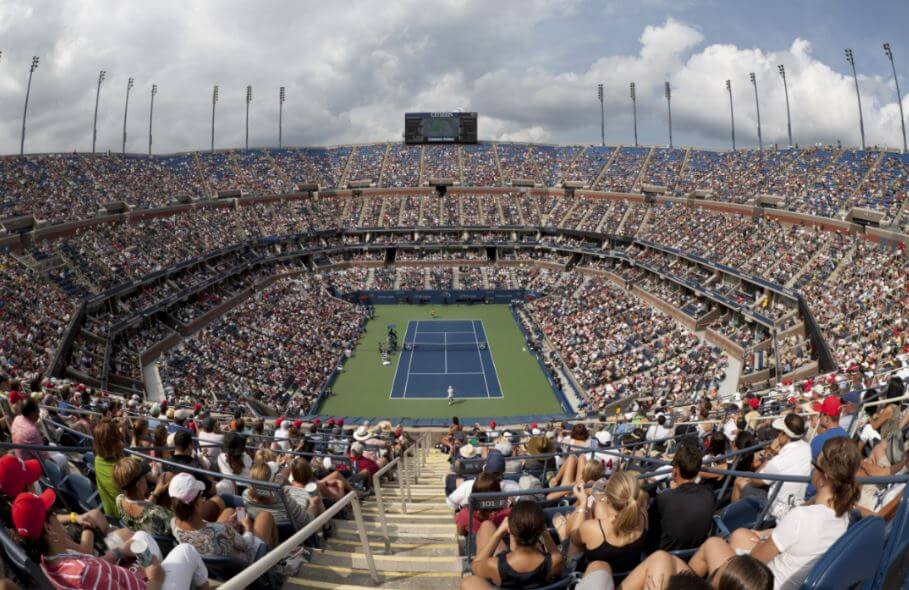 Le court central de l'US Open.