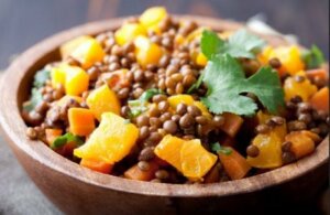 Salade de lentilles.